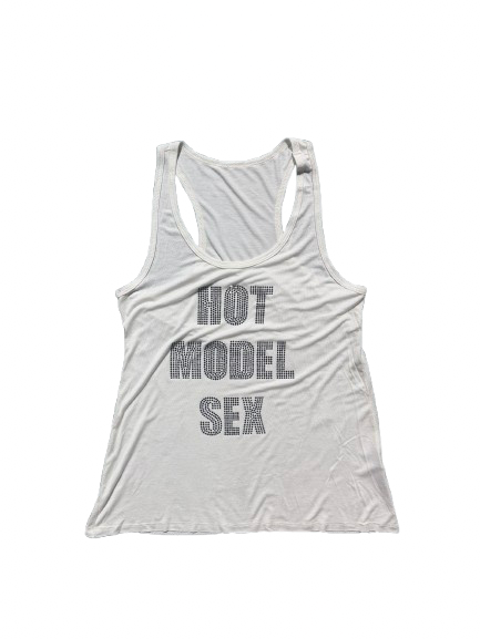 SILK RHINESTONE TANK